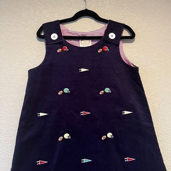 NWT! The Beaufort Bonnet Company TBBC Corduroy Juliet Jumper Football Embroidery - Picture 2 of 4